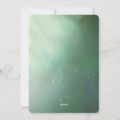 Green Christmas Ball Holiday Card Feiertagskarte (Rückseite)