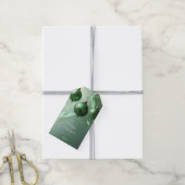 Green Christmas Ball Holiday Gift Tag Geschenkanhänger (Mit Garn)