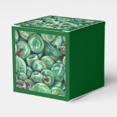 Green Christmas Balls Geschenkschachtel (Vorderseite)