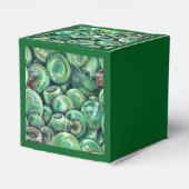 Green Christmas Balls Geschenkschachtel (Rückseite)