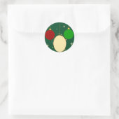 Green Christmas Bauble Sticker (Tasche)