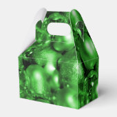 Green Christmas Baubles Geschenkschachtel (Rückseite)