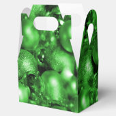 Green Christmas Baubles Geschenkschachtel (Geöffnet)
