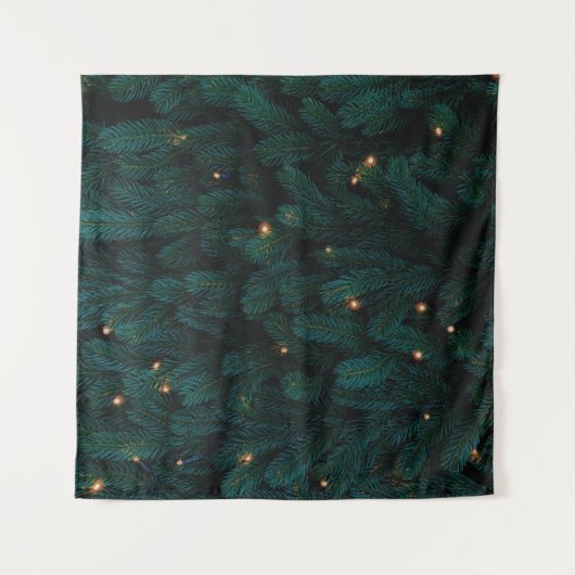 GREEN CHRISTMAS BAUM MIT LICHT WANDTEPPICH (Vorderseite (Horizontal))