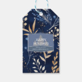 Green Christmas Botanical Modern Business Geschenkanhänger (Vorderseite)