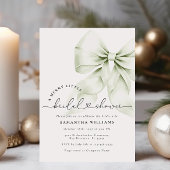 Green Christmas Bridal Dusche Einladung