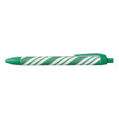 Green Christmas Candy Cane Pen Kugelschreiber (Oberseite)