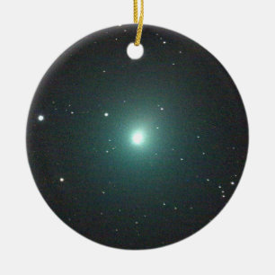 Green Christmas Comet 46P/Wirtanen Keramik Ornament