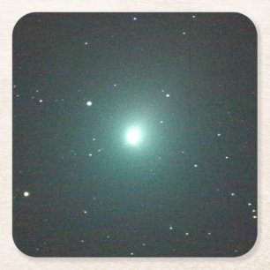 Green Christmas Comet 46P/Wirtanen Rechteckiger Pappuntersetzer