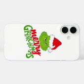Green Christmas Creature with Winter Elements Case-Mate iPhone Hülle (Rückseite (Horizontal))