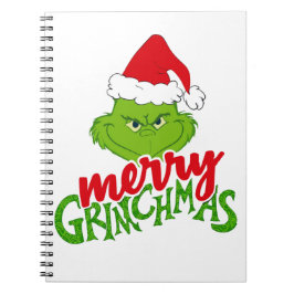 Green Christmas Creature with Winter Elements  Notizblock