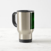 Green Christmas Decoration Ball Reisebecher (Vorderseite Links)