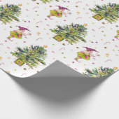 Green Christmas Elf gift wrap by Tonkinson Geschenkpapier (Ecke)