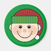 Green Christmas Elf Magnet (Vorne)