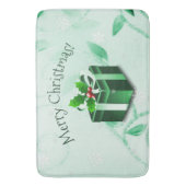 Green Christmas Geschenk Bath Mat Badematte (Vorderseite Vertikal)