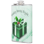 Green Christmas Geschenk Flask Flachmann (Links)