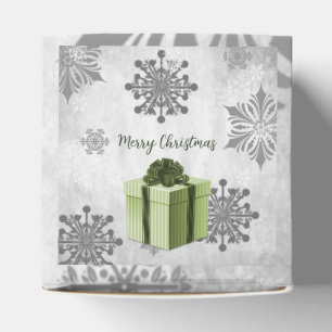 Green Christmas Gift Favor Box Geschenkschachtel