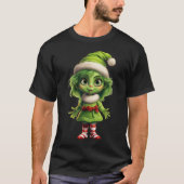 Green Christmas Gnome Unisex T-Shirt (Vorderseite)