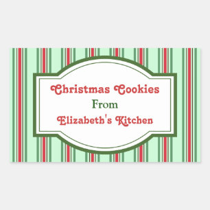 Green Christmas Kitchen Stickers