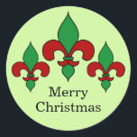 Green Christmas Lilie Stickers<br><div class="desc">Diese Urlaubsaufkleber zeichnen sich durch ein elegantes rot-grünes Lilie-Design auf grünem Hintergrund und den Ausdruck "Frohe Weihnachten" aus. Ideal für Umschlag Aufkleber,  die Backwaren kennzeichnen,  etc.!</div>