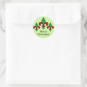 Green Christmas Lilie Stickers (Tasche)