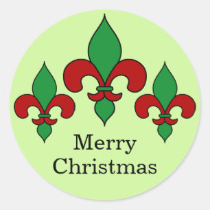 Green Christmas Lilie Stickers