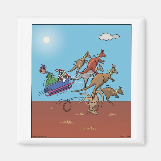 Green Christmas Magnet (Vorne)