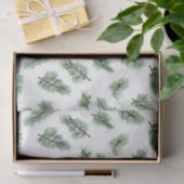 Green Christmas Pine Tree  Seidenpapier (Geschenk)