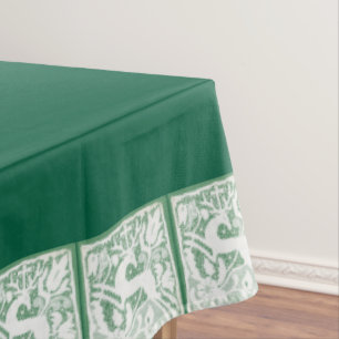 Green Christmas Reindeer Lace 60" x 104" Tischdecke