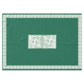 Green Christmas Rentier Lace 60" x 84" Tischdecke (Vorderseite (Horizontal))