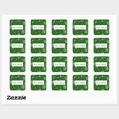 Green Christmas Snowflakes Sticker (Blatt)