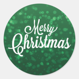 Green Christmas Sticker