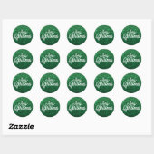 Green Christmas Sticker (Blatt)