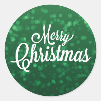 Green Christmas Sticker