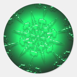 Green Christmas Sticker