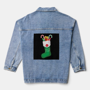 Green Christmas Stocking Jeansjacke