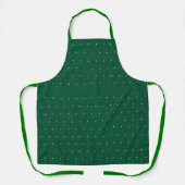Green Christmas Strick Design Schürze (Vorderseite)