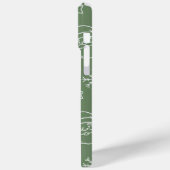 Green Christmas texture with festive elements Case-Mate iPhone Hülle (Rückseite / Links)