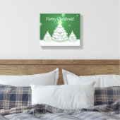 Green Christmas Tree Canvas Print Leinwanddruck (Insitu (Schlafzimmer))