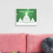 Green Christmas Tree Canvas Print Leinwanddruck (Insitu (Wohnzimmer))