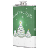 Green Christmas Tree Flask Flachmann (Links)