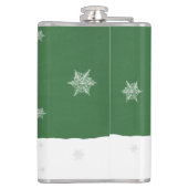 Green Christmas Tree Flask Flachmann (Rückseite)