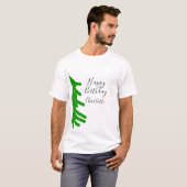 Green Christmas tree happy birthday December winte T-Shirt (Vorne ganz)