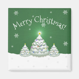 Green Christmas Tree Magnet
