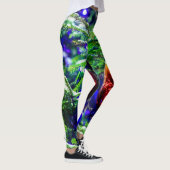Green Christmas Tree Red Ball Leggings (Rechts)