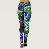 Green Christmas Tree Red Ball Leggings (Rückseite)