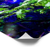 Green Christmas Tree Red Ball Poster (Ecke)