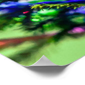 Green Christmas Tree Red Ball Poster (Ecke)
