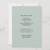 Green Christmas Tree Rose Gold Star Holiday Moving Ankündigung (Rückseite)