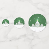 Green Christmas Tree Table Confetti Konfetti (Vorderseiten)